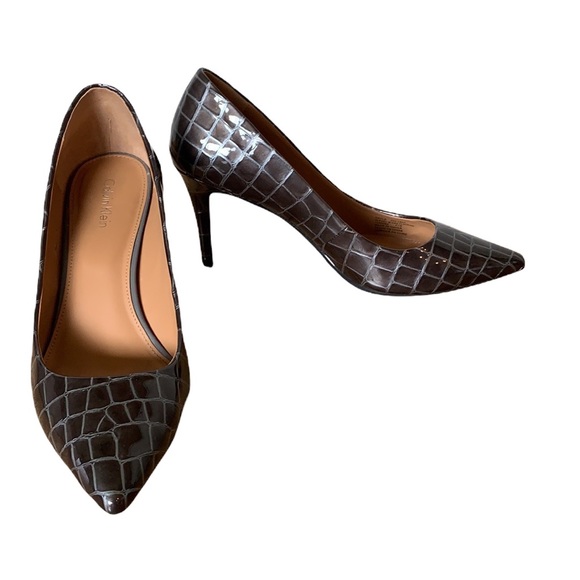 Calvin Klein croco patent heels - Picture 4 of 6